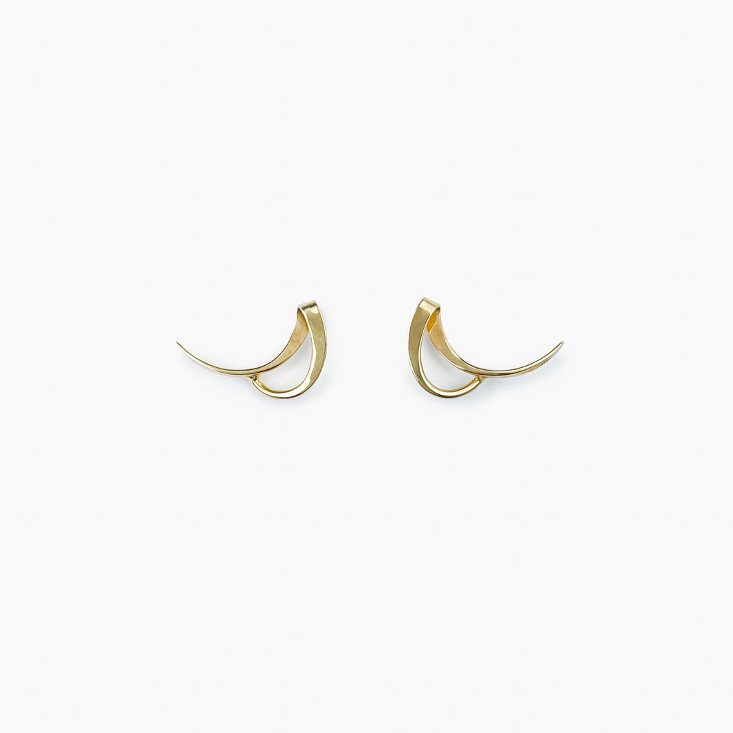Tom Kruskal Yellow Gold Stud Earrings