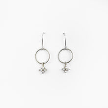 Load image into Gallery viewer, Diamond White Gold Dangle Earrings
