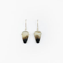 Load image into Gallery viewer, Dendritic Agate Yellow Gold Dangle Earrings

