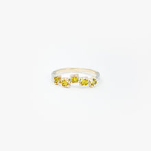 Load image into Gallery viewer, Yellow Princess Diamond Two Tone Gold Ring
