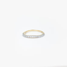 Load image into Gallery viewer, Curved Diamond Yellow Gold Band
