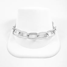Load image into Gallery viewer, Paperclip Chain Silver Bracelet
