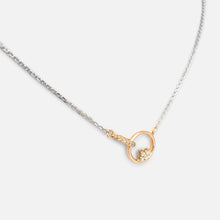 Load image into Gallery viewer, Diamond Rose and White Gold Necklace
