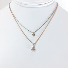 Load image into Gallery viewer, Rose and White Gold Diamond Necklace

